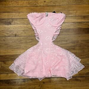 THATSSOFETCH Thats So Fetch Gisella Dress Baby Pink size 2 US Women's NWT's